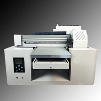 Printer UV 3050 dengan Platform Hisap, Pernis Putih untuk Magnet Kulkas, Lencana, Kayu, Akrilik, Logam, Plastik, Kaca, Printer Flatbed