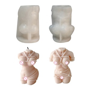 Molde de Silicona <span class=keywords><strong>para</strong></span> Velas y Pasteles con Forma de Cuerpo de <span class=keywords><strong>Mujer</strong></span> Europea, 2 Patrones Clásicos y Populares en 3D - Product Image 1