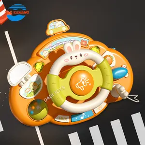 OEM/ODM bebek eğitim müzikal çocuk direksiyon simüle sürüş oyuncak çocuklar direksiyon simülasyon oyuncak 6 ila 12 ay