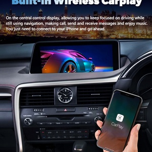 12.3 "แอนดรอยด์12 IPS หน้าจอ1920*720วิทยุสำหรับ Lexus RX200t Rx450h RX300 RX350 RX 450h 200T 350 300 GPS เครื่องเล่นวิดีโอในรถยนต์64GB - Product Image 4