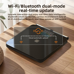 Balance de salle de bain numérique unique, analyseur de graisse corporelle à 8 électrodes, fonction IMC, alimentée par piles, pour peser dans la salle de bain - Product Image 4