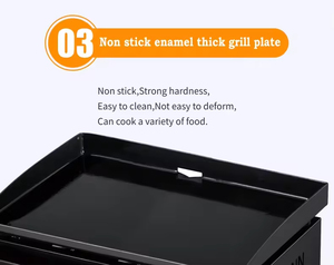 Portable Camping Cuisine En Acier Inoxydable Tente Poêle pour Camp En Plein Air Cuisson Gaz BBQ Grill Plat Top Table Restaurant Utilisation - Product Image 4