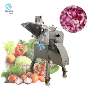 Cortadora de verduras industrial de alta velocidad, máquina cortadora de frutas en cubitos, máquina cortadora de cubos para jengibre, patata, zanahoria y manzana - Product Image 1