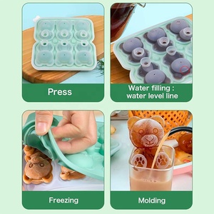 <span class=keywords><strong>Molde</strong></span> <span class=keywords><strong>de</strong></span> Silicona para Cubitos <span class=keywords><strong>de</strong></span> Hielo para Niños, Bandeja <span class=keywords><strong>de</strong></span> Cubitos <span class=keywords><strong>de</strong></span> Hielo <span class=keywords><strong>de</strong></span> Grado Alimenticio, 2, 4, 6 Cavidades 3D, con Tapa, Nuevo - Product Image 6