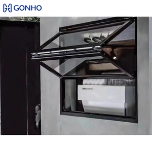 <span class=keywords><strong>Finestra</strong></span> Pieghevole Verticale GONHO di Alta Qualità in Alluminio con Vetro Temperato, Griglia di Sicurezza, <span class=keywords><strong>Finestra</strong></span> Pieghevole a <span class=keywords><strong>Doppia</strong></span> <span class=keywords><strong>Anta</strong></span> - Product Image 2