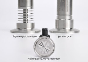 絶対マイクロ圧力ダイヤフラム型クランプ取り付けステンレス鋼IP65精度0.25% FS圧力トランスミッタ - Product Image 3