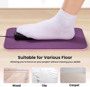 Mesin Jahit, 2 sisi Non-Slip Pedal Mat ukuran ganda tahan lama dan getaran mengurangi alas kaki aksesori jahit - Product Image 5