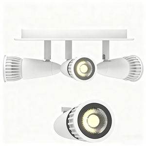 <span class=keywords><strong>Spot</strong></span> LED encastré rond 5W GU10 orientable à 360 degrés, <span class=keywords><strong>ampoule</strong></span> remplaçable, intensité variable, montage en surface - Product Image 1