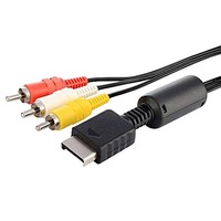 Cable de Conexión RGEEK PS2 PS3 AV a RCA, Cable Compuesto para Sony Playstation 2 PS3 (6 Pies), Compatible con TV/Monitor