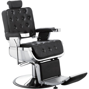 Chaise de salon de coiffure de rasage pour hommes de luxe chaise de salon de tête d'huile rétro grande chaise inclinable chaise spéciale de salon de coiffure pour hommes - Product Image 1