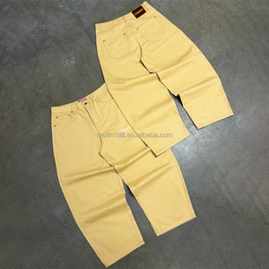 Pantalones Vaqueros de Mezclilla, Fabricante de Ropa Personalizada, Pantalones Casuales de Gran Tamaño, 100% Algodón, Pantalones Anchos Holgados, Vaqueros para Hombre - Product Image 1