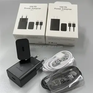 Оптовая продажа, зарядное устройство США ЕС, USB-C настенное зарядное устройство T1510 15 Вт PD адаптер питания для Samsung S23 Ultra S22 S21