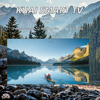 TV LED LCD Smart TV Layar Datar OEM 55 70 85 100 Inch Android untuk Hotel Ruang Tamu