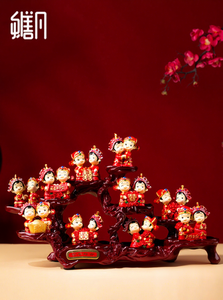 ตู้เก็บไวน์สไตล์ศิลปะพื้นบ้านสุดหรูงานฝีมือจากเรซินสุดสร้างสรรค์สำหรับตกแต่งบ้านสำหรับห้องนั่งเล่นทางเข้าของขวัญแต่งงาน - Product Image 1