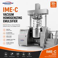 Prix usine Mélangeur émulsifiant sous vide 50L-500L avec pompe hydraulique et boîte de vitesses, haute sécurité, pour produits chimiques, unidirectionnel/bidirectionnel