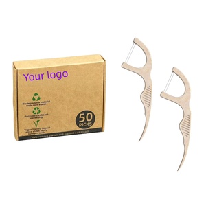 Richsoure Thương Hiệu Không Nhựa Xỉa Tự Nhiên Gậy Với Mạnh Mẽ Than Tre Chủ Đề Vegan Tinh Bột Ngô Chỉ Xỉa Dán - Product Image 3