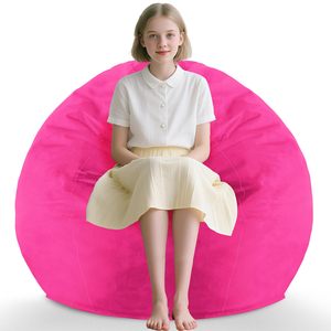 Cubierta <span class=keywords><strong>de</strong></span> terciopelo holandés rosa <span class=keywords><strong>de</strong></span> 2 pies, cómoda y esponjosa lágrima, PUF, sofá, PUF, silla con espuma viscoelástica para sala <span class=keywords><strong>de</strong></span> estar, sala <span class=keywords><strong>de</strong></span> juegos - Product Image 1
