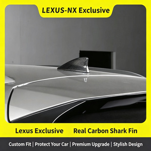 Capot d'antenne aileron de requin en fibre de carbone véritable pour NX200 NX300h NX260, accessoire de décoration extérieure de toit, amélioration automobile facile - Product Image 3