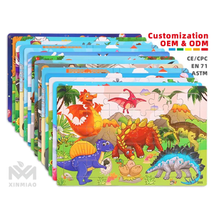 New Arrival 30 Pieces <strong>Wooden</strong> Jigsaw Puzzle Board Toddler Learning Montessori Animal Travel Set Game <strong>Toys</strong> for Kids Boys and Girls