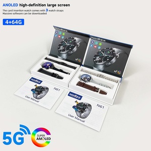 Pro 5G Smartwatch Với Màn Hình OLED IP67 Không Thấm Nước GPS Kích hoạt HD Máy Ảnh Video Cuộc Gọi Ứng Dụng Có Thể Tải 3 Silicone Dây Đeo Đồng Hồ - Product Image 1