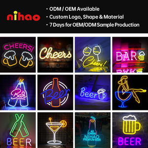 Letrero de Neón Acrílico Personalizado de Fábrica NIHAO, Cualquier Forma y Diseño, Letrero Luminoso <span class=keywords><strong>Happy</strong></span> Hour con Borde 3D Brillante para Pub o Cervecería - Product Image 6