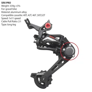 SENSAH SRX PRO 合金 <span class=keywords><strong>1x11</strong></span> 速 11s 公路自行车套件 STI 左/右变速杆 + 后拨链器 Gravel-Bikes Cyclo-Cross - Product Image 5