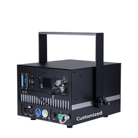 Lampu Panggung Laser RGBW 10W Daya Tinggi Kontrol DMX512 Scanner 40Kpps untuk Pencahayaan Konser Klub Malam Pesta DJ