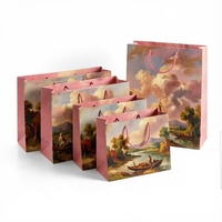 Sacs cadeaux personnalisés en papier d'art écologique de luxe en gros, forme rectangulaire avec poignée