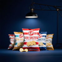 Sachet d'emballage épaissi ondulé pour chips, scellé, anti-humidité et anti-écrasement, pour snacks soufflés