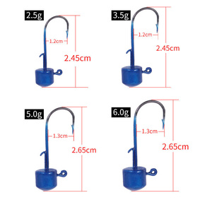 Cabeza de jig Ned Rig 2.5g 3.5g 5g 6g Finesse Mushroom para pesca <span class=keywords><strong>con</strong></span> señuelos blandos, anzuelo para lubina y <span class=keywords><strong>trucha</strong></span> - Product Image 5