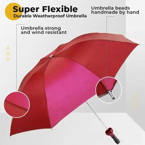 Ys51 Promotional Gift Wine Bottle Shape Advertising <b>Windproof</b> Logo Print Luxury Promo Branded Diy <b>Umbrella</b> Custom - Product Image 5