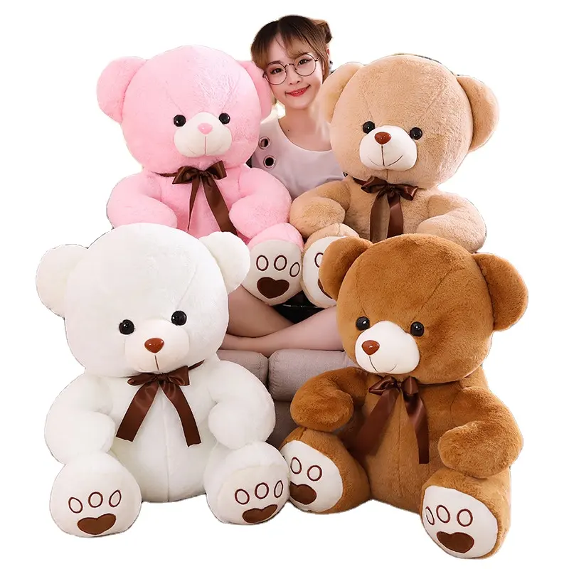 Wholesale Big Giant bear 30cm 50cm 60cm Customized Giant Teddy Bear Plush Toy Gift for kids