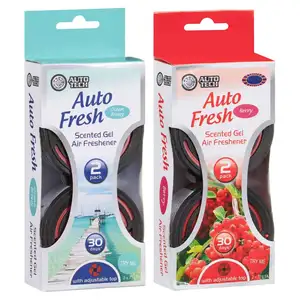 Auto Fresh Scented Gel Air Freshener - Berry 2pk Automatic Car Freshener New Container Car Perfume Fragrance