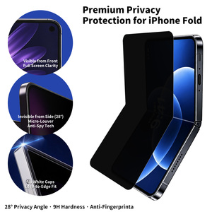 Protector de Pantalla para <span class=keywords><strong>iPhone</strong></span> Duo, Película de Hidrogel TPU Flexible, Película Protectora Plegable para Teléfono, Fabricante OEM, Proveedor de Fábrica - Product Image 2