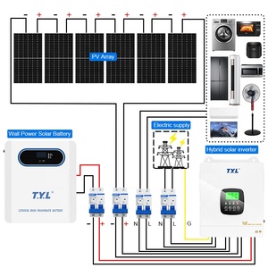 Solar Panel Kit off Grid 3kw 15kw 10kw 5kw Hybrid Solar Energy System Package Solar Power System Off-grid Solar Power System