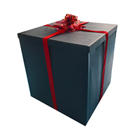 Boîte cadeau de luxe personnalisée avec logo pour mariage et Noël, en carton recyclé, rigide, design carré, impression UV, emballage réutilisable