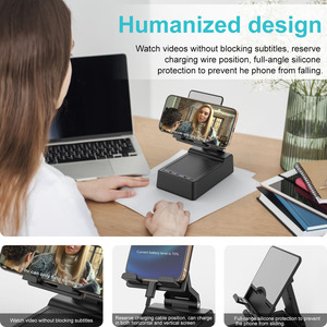 Điện thoại di động đứng với loa không dây và chống trượt cơ sở HD surround âm thanh hoàn hảo cho gia đình và ngoài trời cho bàn tương thích - Product Image 6