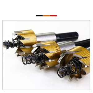 Abridor de agujeros de acero de alta velocidad Chapado en titanio Hoja de hierro Abridor de agujeros de acero inoxidable Sierra de agujero de metal de acero inoxidable HSS - Product Image 6