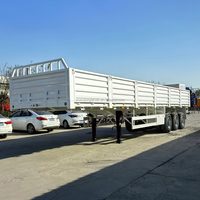 Semi-remorque à ridelles de haute qualité de 40 pieds, 3 essieux, 40-60 tonnes, pour le Pérou