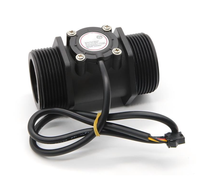 Sensor de Flujo de Agua para Turbinas PKYDrip, Rosca Macho de 1-1/2'', Salida de Pulso, Medidor de Flujo para Sistemas de Riego en Granjas e Invernaderos