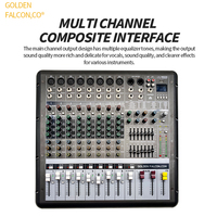 Console de mixage stéréo USB 8 canaux, contrôleur DJ professionnel, console de mixage pour webcasters