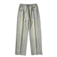 Offre Spéciale Baggy surdimensionné décontracté Vintage Denim pantalon doux Streetwear Hiphop mode coton jean pour homme