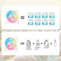 Cápsulas de Detergente para Ropa 4 en 1 con Perlas Aromatizantes, Protección del Color y Fragancia Duradera, Fabricante
