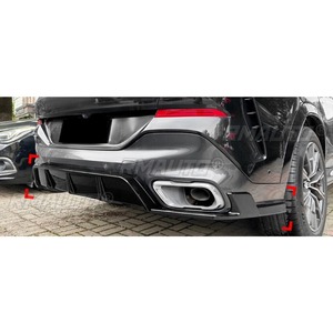 For BMW X6 G06 2019+MP Style Car Rear Bumper Lip Splitter Diffuser Body Kit Bumper Guard <b>Protector</b> <b>Cover</b> Car Accessories - Product Image 4