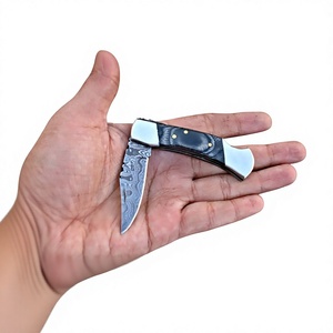 Damascus Steel Mini Pocket Folding <b>Knife</b> OEM Industrial Grade 3-Year Warranty Wholesale Rates for Retailers - Product Image 6