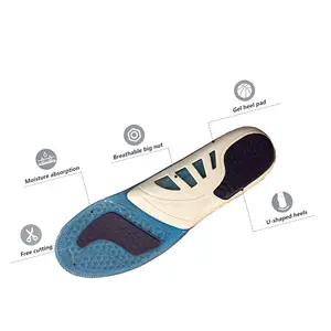 糖尿病鞋垫，带足弓支撑凝胶缓冲，舒适和支撑