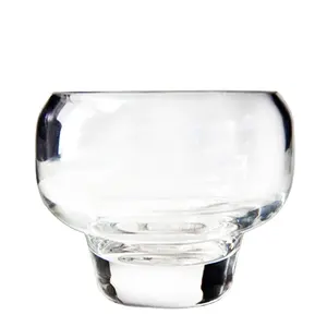 Support de photophore en cristal, porte-bougie en verre de cristal