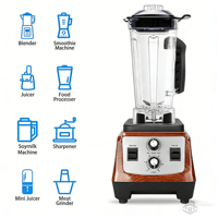 Mixeur-Blender Commercial Haute Vitesse Personnalisé 2 Litres pour Broyage de Glace, Mixeur Nutri Robuste avec Moteur 4KG, Garantie 1 An
