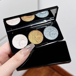 Palette Ombretti 3 <span class=keywords><strong>Colori</strong></span> Shimmer e Matte OEM ODM Private Label Nude Marrone Rosa Ombretto Personalizzato Cosmetici Trucco Ingrosso - Product Image 3
