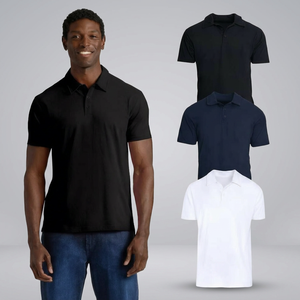 Camisa de algodón de punto clásica informal de manga corta para hombre, color borgoña real, talla XL, lavable a máquina, 180 g, detección de agujas - Product Image 3